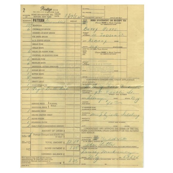 Vintage Book Silver Etiquette By Emily Post 1952 Related Paperwork Sales - Picture 13 of 13